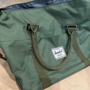 Green Herschel travel duffel